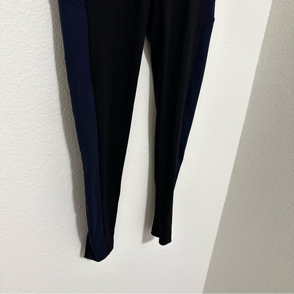 Tommy John Go Anywhere Side Pockets Leggings Black Navy Side Stripe Size M Women - Picture 5 of 10